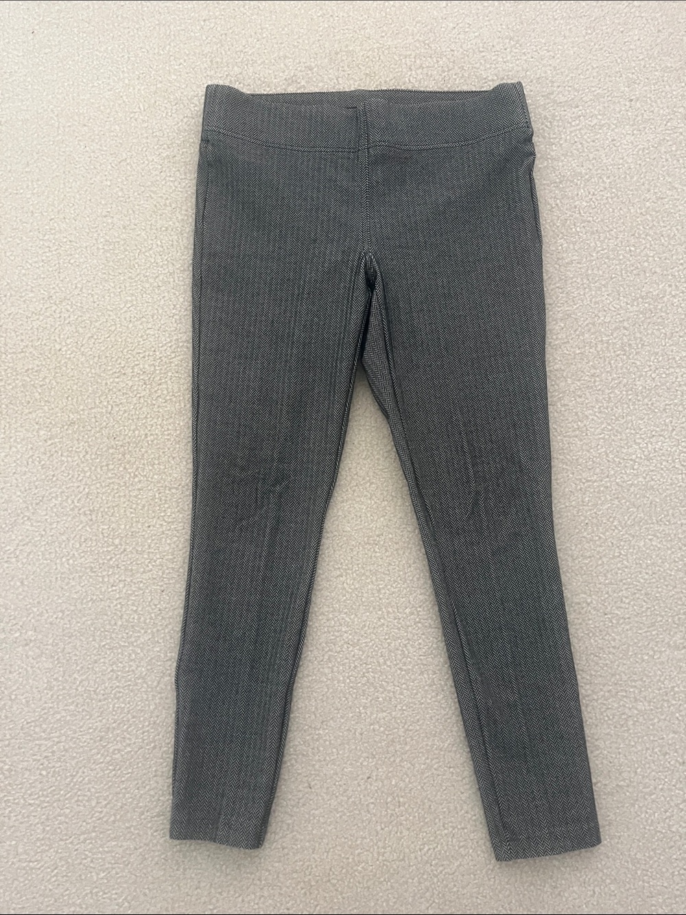 LOFT Charcoal Ribbed Ponte Leggings
